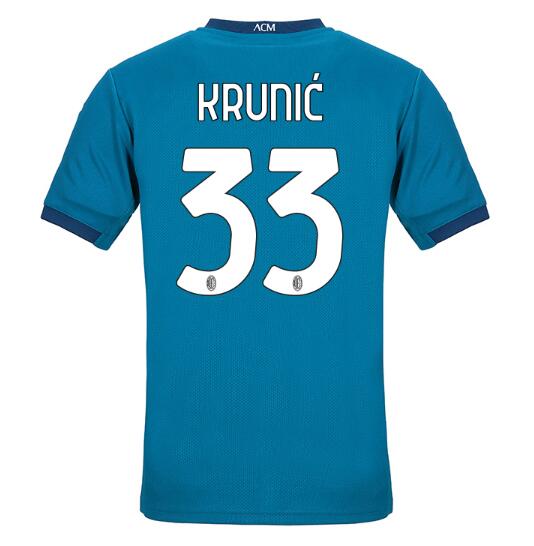 AC Milan Football Kit Third Soccer Jersey KRUNIĆ #33 2020/21